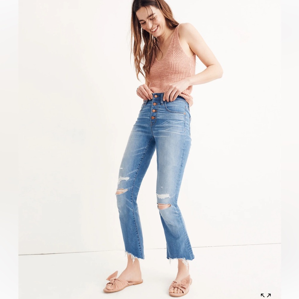 Madewell Blue Ankle Cropped Jeans